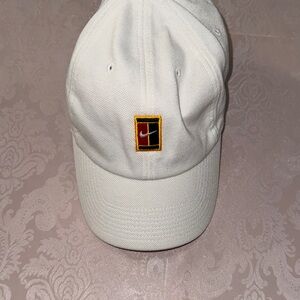 Nike White Cap with Yellow and Red Logo